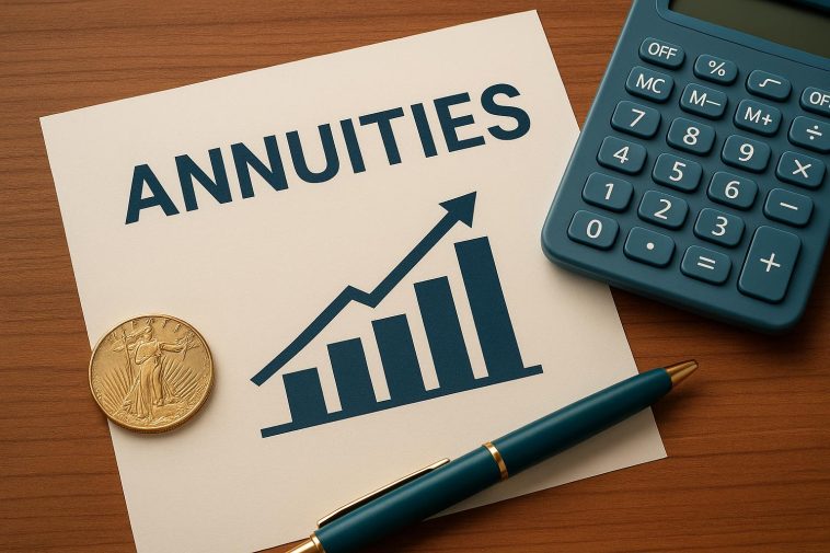 Chart showing growth trends of multi-year guaranteed annuities in the financial sector