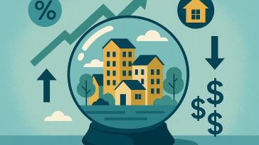 Modern apartment buildings symbolizing future real estate trends and rental market predictions