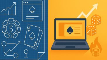 Digital casino platform concept with innovative gaming technology and API integration solutions