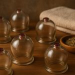 Traditional cupping therapy tools arranged in a wellness setting for healing in New York City
