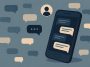 Smartphone displaying anonymous text chat conversation, symbolizing shift to private digital messaging