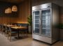 Sleek stainless steel commercial refrigerators enhance modern restaurant interior in Perth