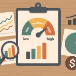 Diverse investment portfolio charts illustrating strategies for matching client risk tolerance