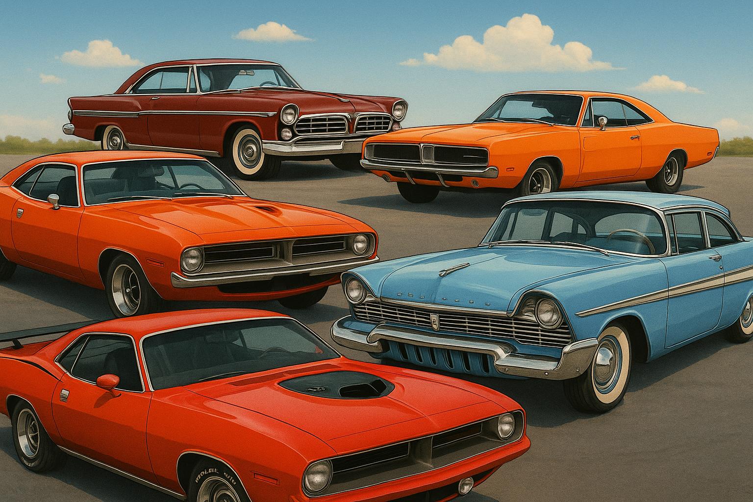 Classic MOPAR cars showcased in a collector’s guide to MOPAR automotive history