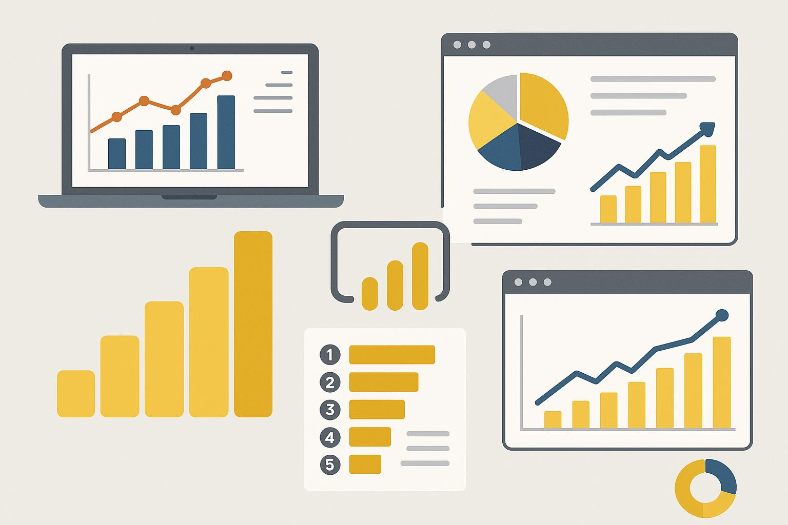 Power BI dashboard showcasing top data projects for beginner data analyst portfolios