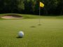 Golf course with flagstick and putting green illustrating key aspects of golf etiquette