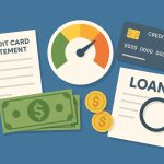 Credit card with highlighted utilization rate gauge illustrating credit score evaluation concept