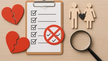 Matchmaker reviewing strict client checklist highlighting unrealistic romantic expectations