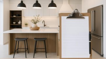 Modern Perth kitchen showroom with stylish cabinets, appliances, and countertop displays